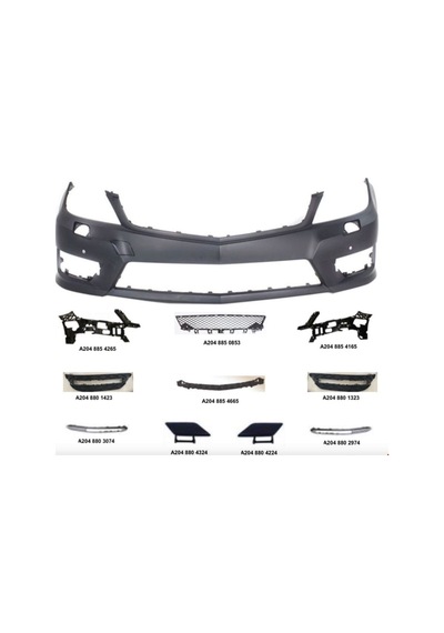 Mercedes - W204 2011 - Ön Tampon Amg Set Panjur Ve Led Hariç W204 2011-