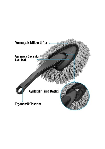 Polham 6 Parçalı Araba, Motorsiklet İçin Detaylı Temizleme Seti, Oto Bakım Seti, Mikrofiber Set