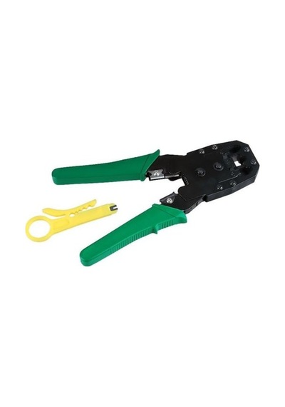 Sıkma Pensesi Jack Rj45 Rj11 Rj9 Üçlü + Soyucu Cat5 Cat6 4507P