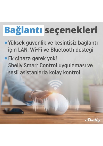 Shelly Pro EM-50 1 Faz Enerji Ölçer