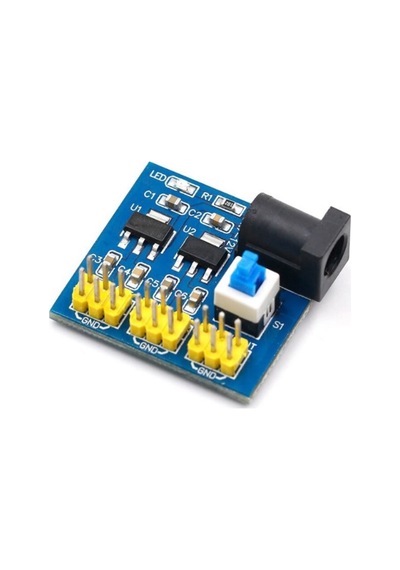 5V 3.3V - 2 Çıkışlı Voltaj Düşürücü Güç Kaynağı Modülü Ams1117