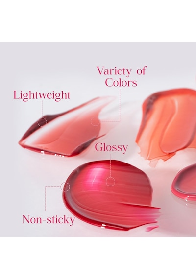 Yapışkanlık Hissi Vermeyen Yoğun Işıltılı Tint Crystal Glam Tint 16 Luxury Mauve Ruby Çok Renkli