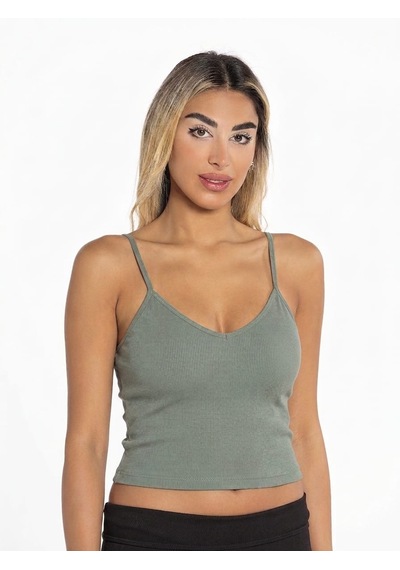 Defnem 8102 Pedli Kaşkorse Crop Haki