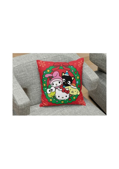 Yeniyıl Noel Temalı Sanrio Karakterleri Desenli Yastık Kılıfı Çok Renklı