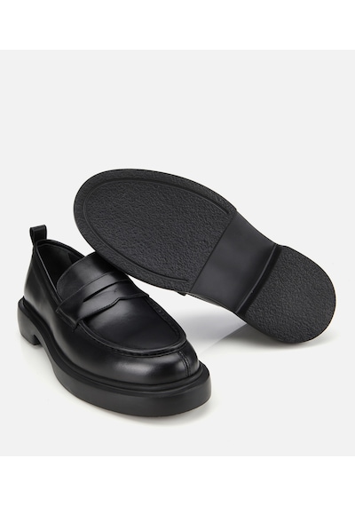 Hotiç Erkek Deri Siyah Yüksek Tabanlı Klasik Loafer 02ayh311850a100 Siyah Hotiç Erkek Deri Siyah Yüksek Tabanlı Klasik Loafer 02ayh311850a100 Siyah