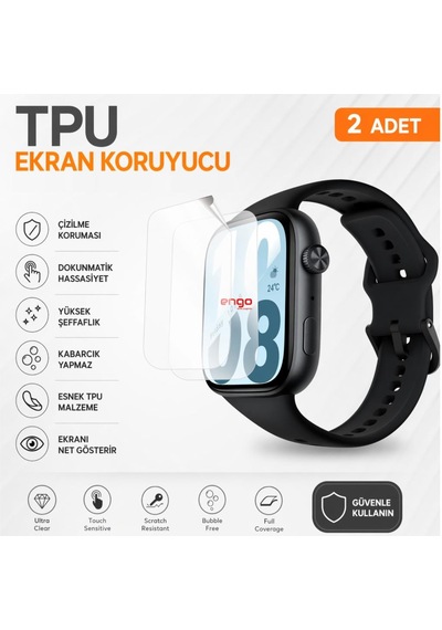 Honor Watch X5i Ekran Koruyucu Tpu Şeffaf Film 2 Adet
