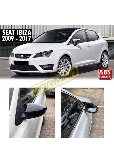 Seat İbiza Mk4 2009-2017 Batman Yarasa Ayna Kapağı Piano Black