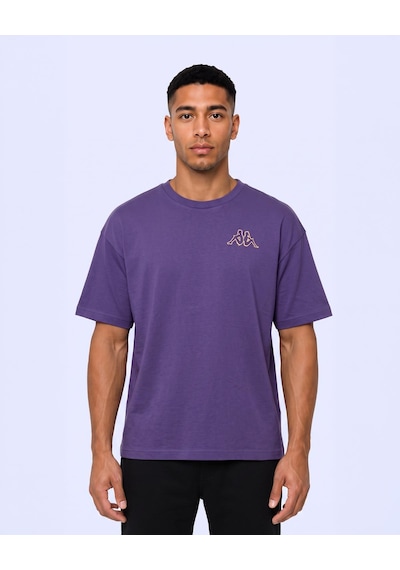 Kappa Authentic Omasy Tur Erkek Mor Viyole Oversize Tişört