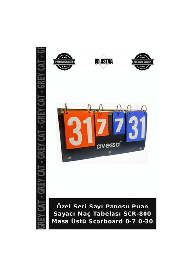 Özel Seri Sayı Panosu Puan Sayacı Maç Tabelası Scr-800 Masa Üstü Scorboard 0-7 0-30