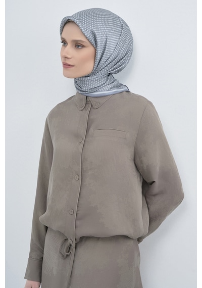 Armine Saf İpek Sura Eşarp-2026 İlkbahar-yaz- 952800d Gri