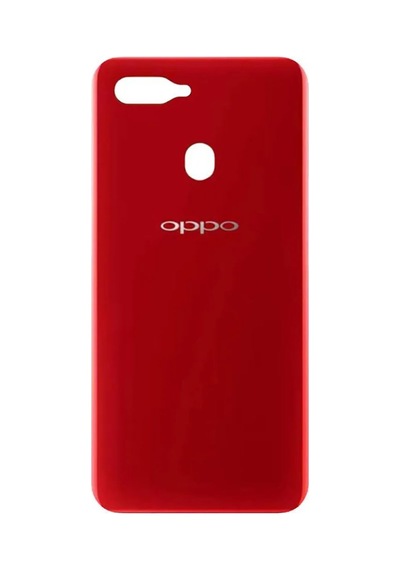 Oppo A5s Kırmızı Arka Cam Batarya Pil Kapağı Telefon Arka Kapak