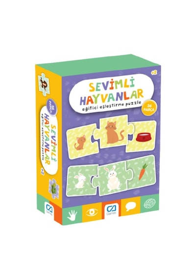 '+2 Yaş Sevimli Hayvanlar 36 Parça Puzzle (CA Games)