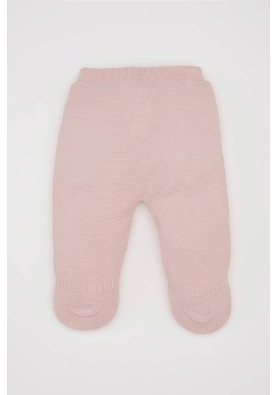 DeFacto Kız Bebek Patikli Beli Lastikli Basic Düz Triko Pantolon C9758A524WNPR345
