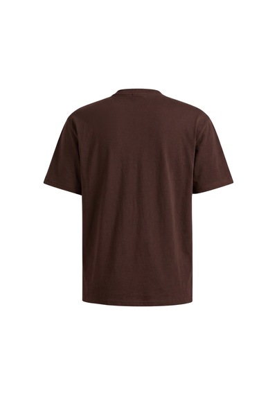 Genius Store Erkek Tişört Basic Bisiklet Yaka Tişört Rahat Kesim Dökümlü Günlük Spor Tshirt Kahverengi