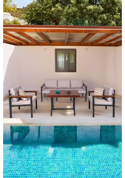 Neokas Bahce Mobilyası, 1+1+3+m Modern Balkon Mobilyası, Kafe Oturma Takımı, Teras Koltugu,