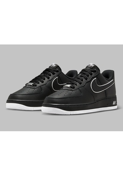 Nike Blank White Shades Illuminate This Pitch-dark Air Force 1 SİYAH-BEYAZ