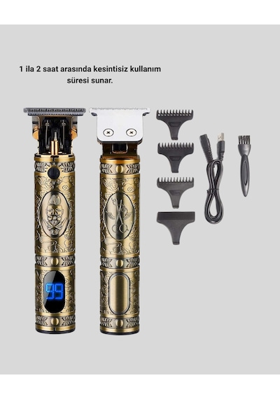 Kablosuz - 470 - Şarjlı Profesyonel Tıraş Makinesi 1800 Mah - Glblseme - Lityum Pil