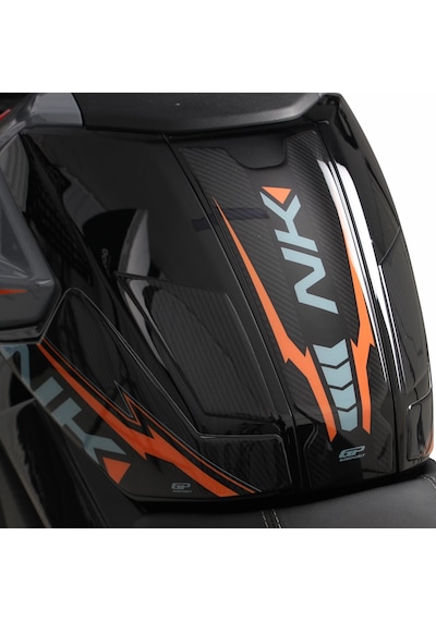 GP Kompozit  CF Moto 250 NK 2023-2024 Uyumlu Tank Pad Seti Turuncu