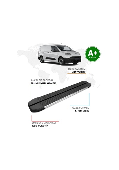 Toyota Proace City Panelvan Yan Basamak Uzun Şasi 2024 Model Ve Sonrası S-line