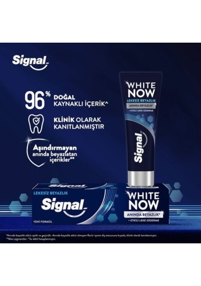 Signal White Now Diş Macunu Lekesiz Beyazlık Etkili Leke Giderme 75