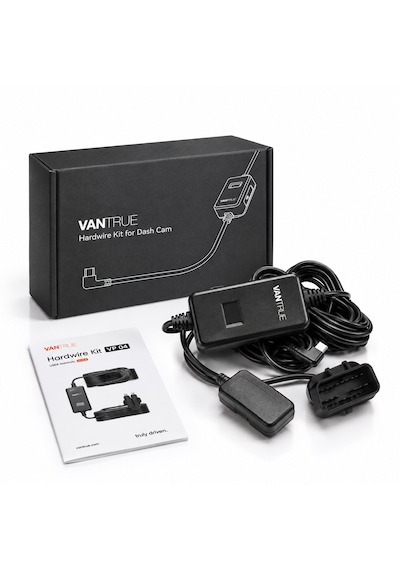 Vantrue Vp04 Obd Usb-c Hardwire Kablo 24/7 Park İzleme, 3 Kademe Voltaj Koruma