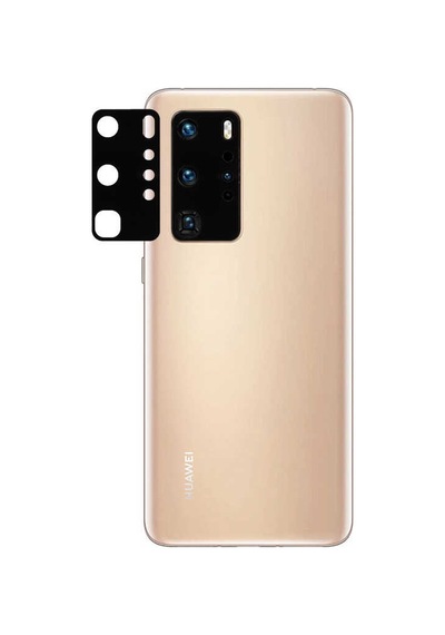 Ekılıf - Huawei P40 Pro Uyumlu - Kamera Lens Koruyucu Cam Koruma - Şeffaf