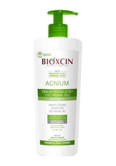 Bioxcin Acnium Yağlı Ciltler için Yıkama Jeli 500 ML