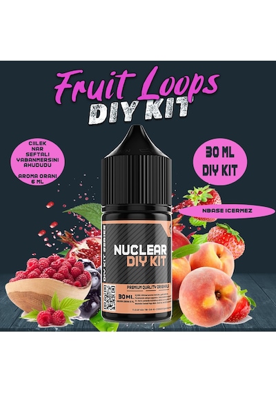 Nuclear 30ml Dıy Kit Fruit Loops Gıda Aroması 6 Ml Aroma İçerir