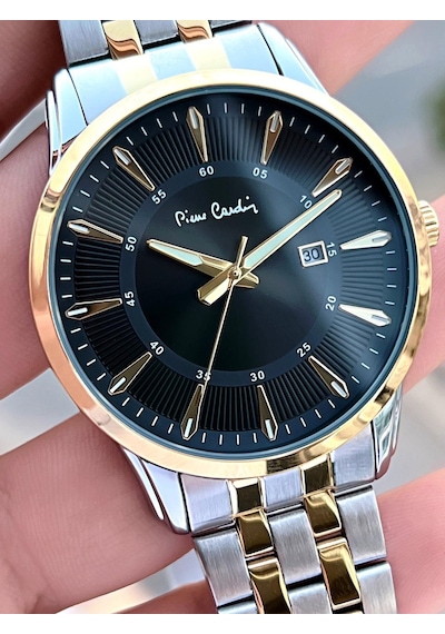 Pierre Cardin Çelik Kordon Takvimli Özel Kadran 3 Atm Suya Dayanıklı Erkek Kol Saati Epc.800211.f105