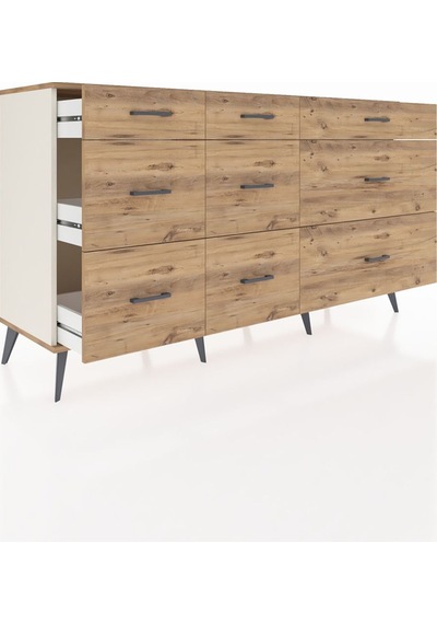 Kronos Konsol 9 Çekmeceli 176x59x99 Aytaşı-çam Atlas Çam - Aytası