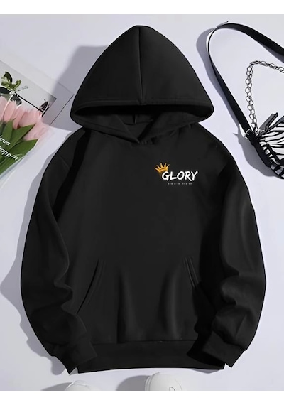 Suma Üç İplik Kışlık Sweatshirt - Siyah Renk Sıyah