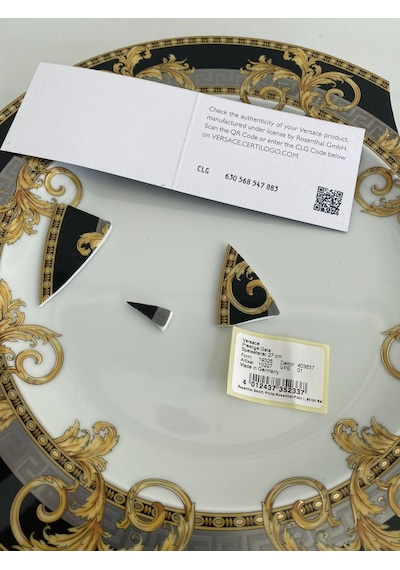 Versace Prestige Gala Düz Tabak 27 Cm 19325-403637-10227 Kırık