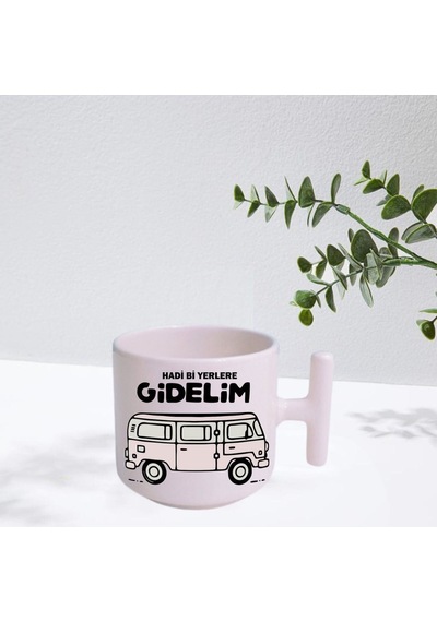 Hadi Gidelim Krem Kulplu T Kulp Kupa Beyaz