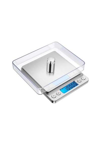 Dijital Mutfak Hassas Tartı, 3 Kg Kapasite, 0.1 Gr Hassasiyet, Lcd Ekran, Mutfak Ve Kuyumcu Terazisi Çok Renkli