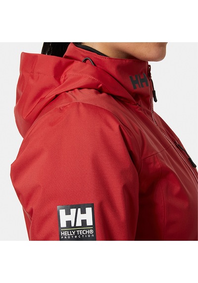 Helly Hansen Crew Hooded Midlayer 2.0 Kadın Kırmızı Kapüşonlu Mont Kırmızı