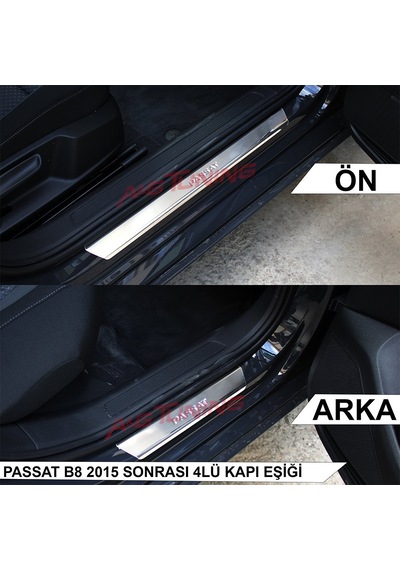 Vw Passat B8 Krom Kapı Eşiği Tk 2015 Üzeri Paslanmaz Çelik N11.177