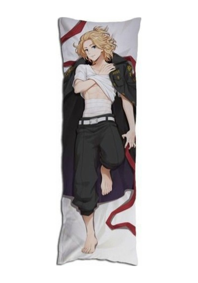 Anime- Tokyo Revengers - Mikey Desenli Sarılma Yastığı Kılıfı Çok Renkli