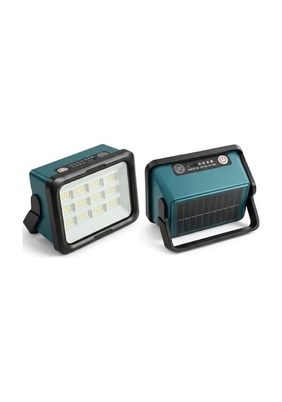 Tr 50w Solar Led Projektör 6500k Ultra Güçlü Kamp Lambası Bahçe Aydınlatması