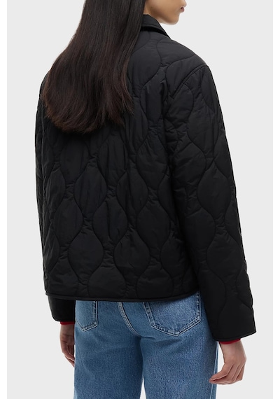 Tommy Jeans Su İtici Kapitoneli Klasik Yaka Mont Kadın Mont Dw0dw22909 Bds Siyah