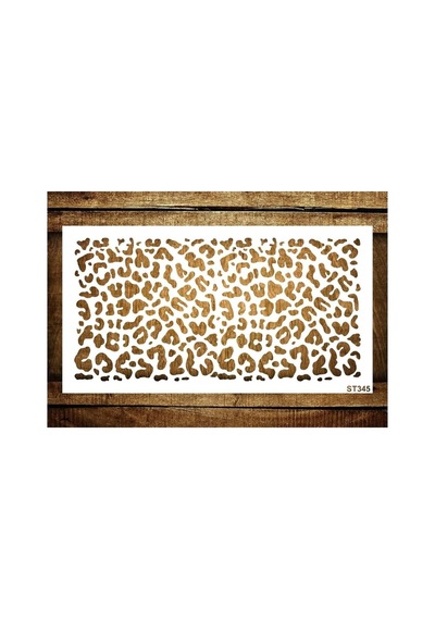 Kk Swords Cakes Stencil St345 Leopar Pasta, Kurabiye, Kek Süsleme Şablonları