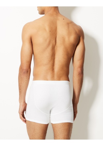 Marks & Spencer Saf Pamuklu 5'li Cool & Fresh Trunk Seti Beyaz
