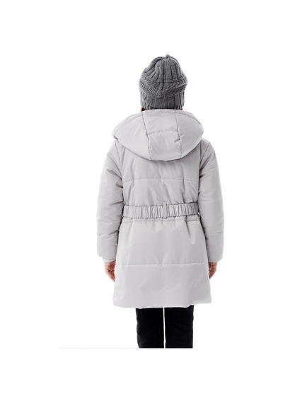 Benitto Kids Kız Çocuk Kapüşonlu Kışlık Şişme Mont 51352 Gri