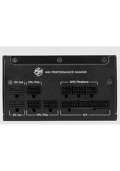 Msı Psu Mpg A1250gs Pcıe5 1250w 80+ Gold Atx 3.1 Pcıe 5.1 2x 12v-2x6 Power Supply