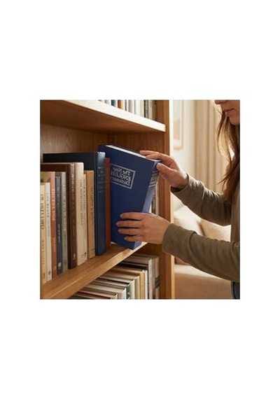 Gizli Çelik Kasa - Kitap Şeklinde, Kilitli Tasarım