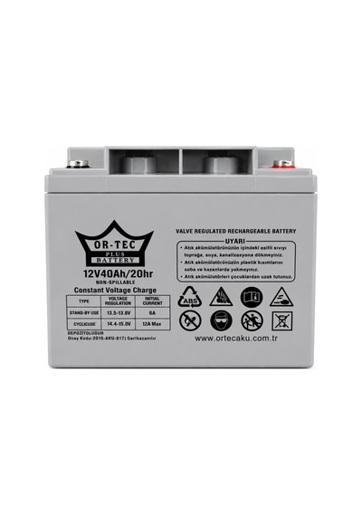 Or-tec 12v 40ah Bakımsız Kuru Akü