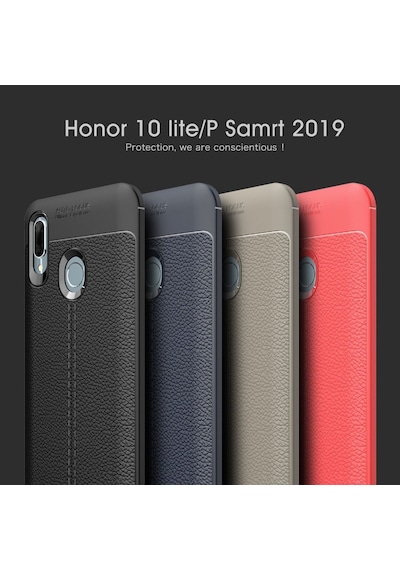 Honor 10 Lite Kilif Esnek Deri Görünümlü Korumali Niss Silikon 409281769