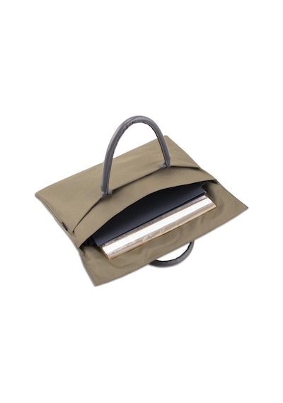 Classone Byn-el007 Wtxpro Su Geçirmez Kumaş 13-14 İnch Bayan Laptop, Notebook, Apple Uyumlu MacBook Air El Çantası- Tote Bag - Yeşil