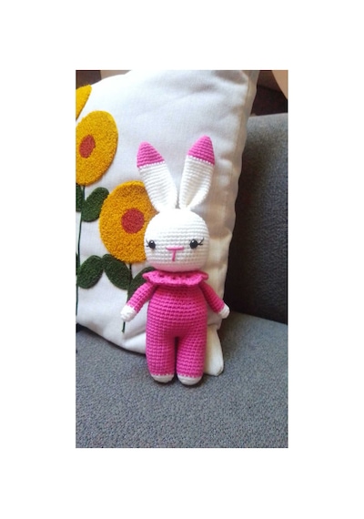 Amigurumi Örgü Oyuncak Uyku Arkadaşı Tavşan