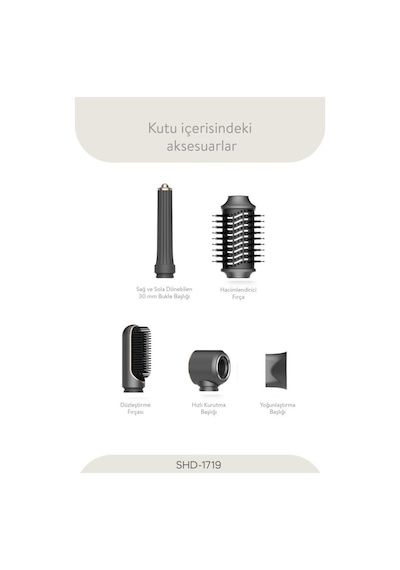 Sinbo Shb-1719 Saç Şekillendirme Seti