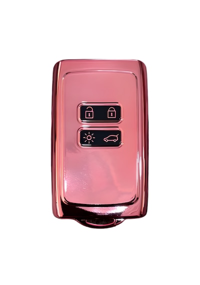 Autohan Keys Lüx Renault Anahtar Kılıfı, Clio E-tech, Austral, Megane 4, Talisman, Clio 5 İle Uyumlu, Pembe
